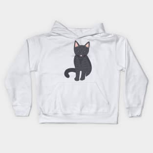 Cute black cat Kids Hoodie